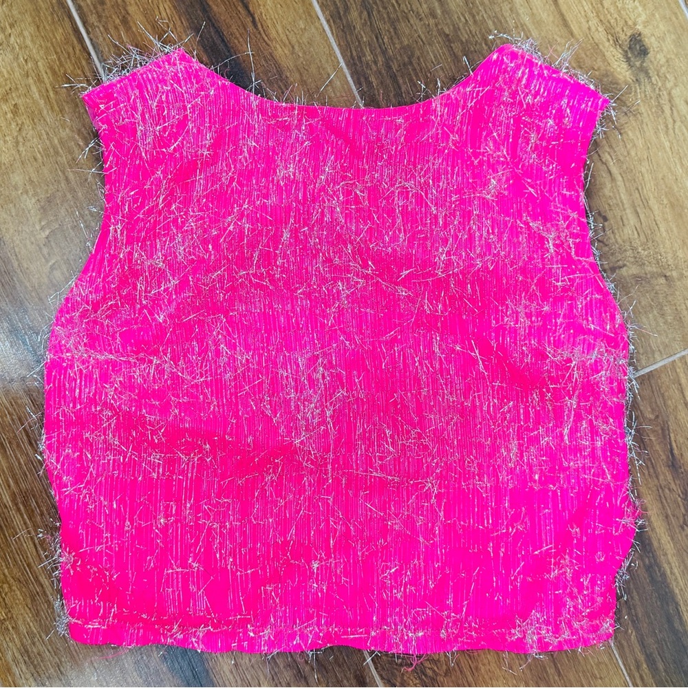 Shimmery pink top